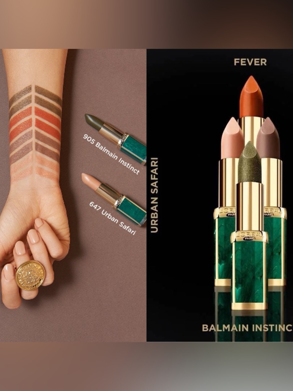 L'Oréal x Balmain 'Urban Safari' Matte Color Riche Nude Lipstick (NWOB) - Picture 11 of 16